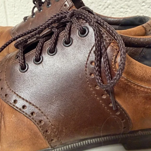 Classic Brown Rockport Derby Leather Men's Shoes - Picture 11 of 11